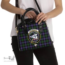 Scottish Galbraith Modern Tartan Shoulder Handbags with Family Crest Scottish Plaid Tartan Plaid - ScotsTee - scotstee.com