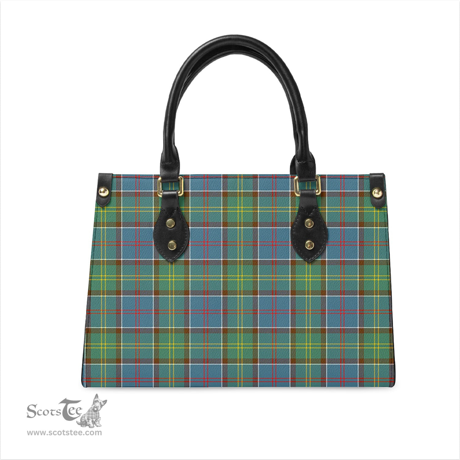 Scottish Colville Tartan Leather Bag for Women Scottish Plaid Tartan Plaid - ScotsTee - scotstee.com