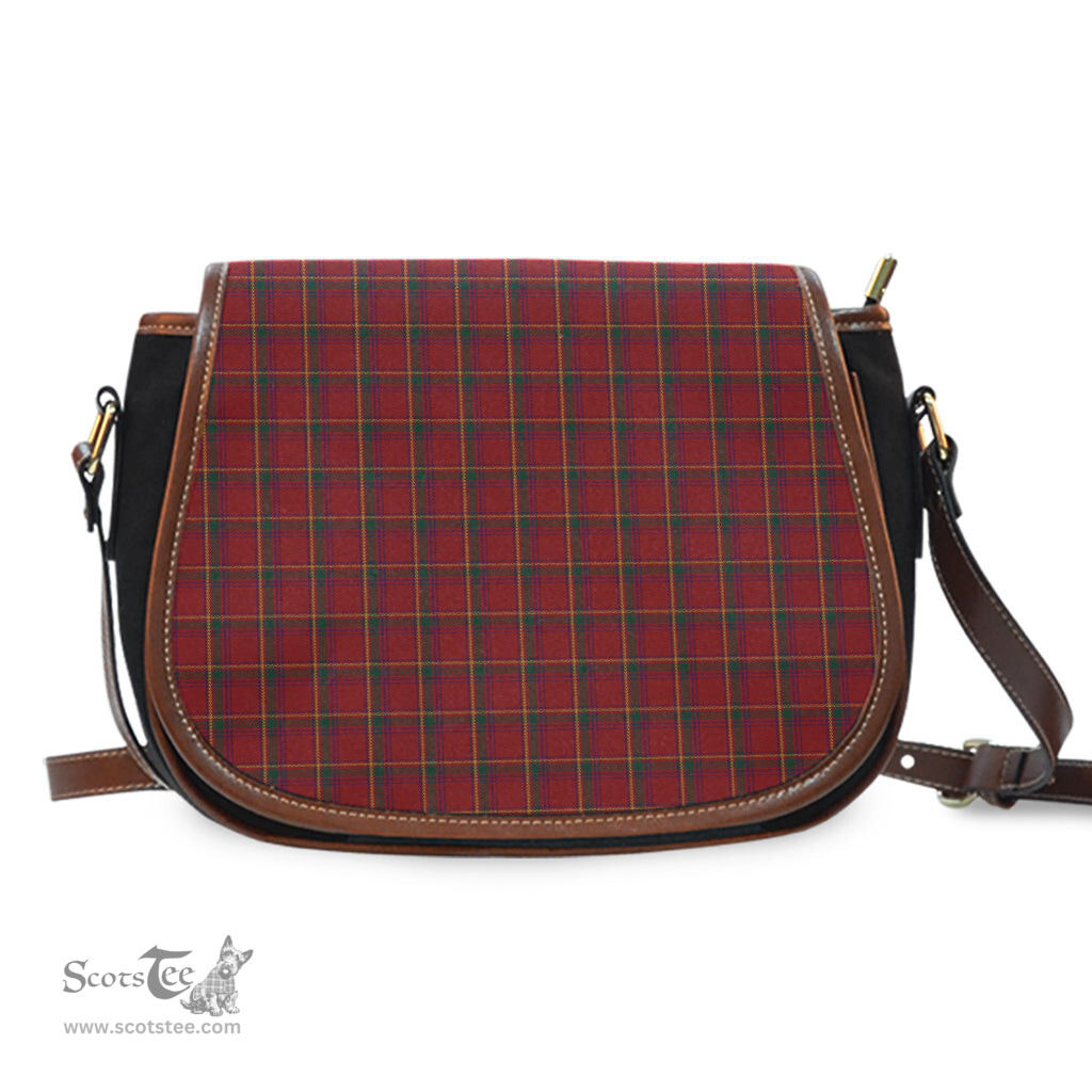 Scottish Galway County Ireland Tartan Saddle Crossbody Bag Scottish Plaid Tartan Plaid - ScotsTee - scotstee.com