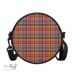 Scottish Drummond of Strathallan Modern Tartan Round Crossbody Bags - Round Purse Scottish Plaid Tartan Plaid - ScotsTee - scotstee.com