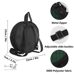 Scottish Davidson Tartan Round Crossbody Bags - Round Purse Scottish Plaid Tartan Plaid - ScotsTee - scotstee.com