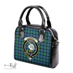 Scottish Campbell of Cawdor Ancient Tartan Shoulder Handbags with Family Crest Scottish Plaid Tartan Plaid - ScotsTee - scotstee.com