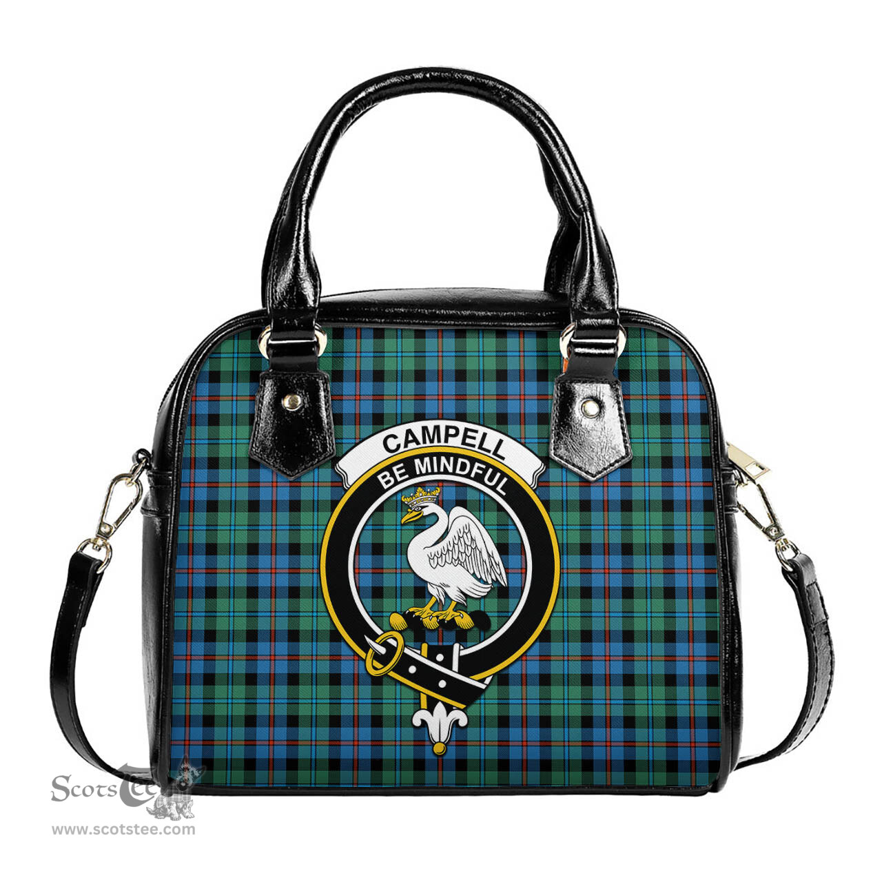 Scottish Campbell of Cawdor Ancient Tartan Shoulder Handbags with Family Crest Scottish Plaid Tartan Plaid - ScotsTee - scotstee.com