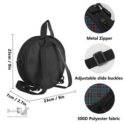 Scottish Fraser Hunting Ancient Tartan Round Crossbody Bags - Round Purse Scottish Plaid Tartan Plaid - ScotsTee - scotstee.com