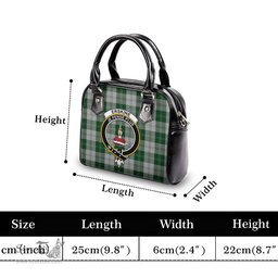 Scottish Erskine Green Tartan Shoulder Handbags with Family Crest Scottish Plaid Tartan Plaid - ScotsTee - scotstee.com