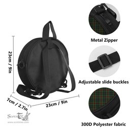 Scottish Carlow County Ireland Tartan Round Crossbody Bags - Round Purse Scottish Plaid Tartan Plaid - ScotsTee - scotstee.com