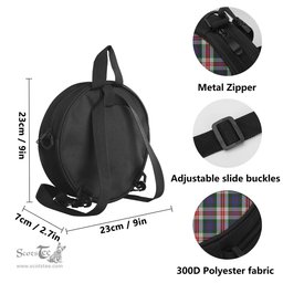 Scottish Fraser Red Dress Tartan Round Crossbody Bags - Round Purse Scottish Plaid Tartan Plaid - ScotsTee - scotstee.com
