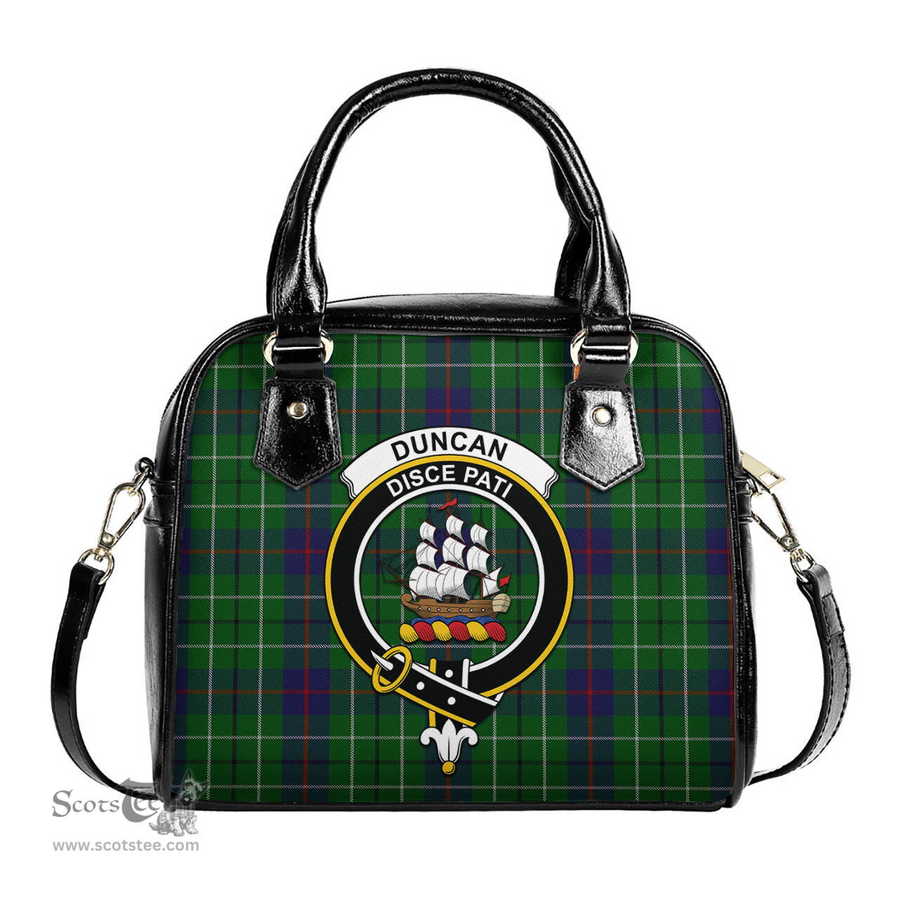 Scottish Duncan Tartan Shoulder Handbags with Family Crest Scottish Plaid Tartan Plaid - ScotsTee - scotstee.com