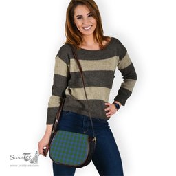 Scottish Donegal County Ireland Tartan Saddle Crossbody Bag Scottish Plaid Tartan Plaid - ScotsTee - scotstee.com