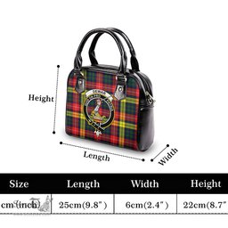 Scottish Dewar Tartan Shoulder Handbags with Family Crest Scottish Plaid Tartan Plaid - ScotsTee - scotstee.com