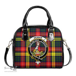 Scottish Dewar Tartan Shoulder Handbags with Family Crest Scottish Plaid Tartan Plaid - ScotsTee - scotstee.com