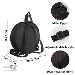 Scottish Durie Tartan Round Crossbody Bags - Round Purse Scottish Plaid Tartan Plaid - ScotsTee - scotstee.com