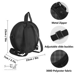Scottish Drummond Grey Tartan Round Crossbody Bags - Round Purse Scottish Plaid Tartan Plaid - ScotsTee - scotstee.com