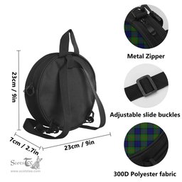 Scottish Dundas Modern Tartan Round Crossbody Bags - Round Purse Scottish Plaid Tartan Plaid - ScotsTee - scotstee.com