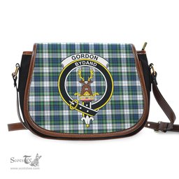 Scottish Gordon Dress Ancient Tartan Saddle Crossbody Bag with Family Crest Scottish Plaid Tartan Plaid - ScotsTee - scotstee.com