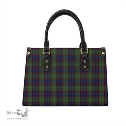 Scottish Cunningham Hunting Tartan Leather Bag for Women Scottish Plaid Tartan Plaid - ScotsTee - scotstee.com