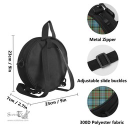 Scottish Cathcart Tartan Round Crossbody Bags - Round Purse Scottish Plaid Tartan Plaid - ScotsTee - scotstee.com