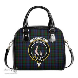 Scottish Fletcher Tartan Shoulder Handbags with Family Crest Scottish Plaid Tartan Plaid - ScotsTee - scotstee.com