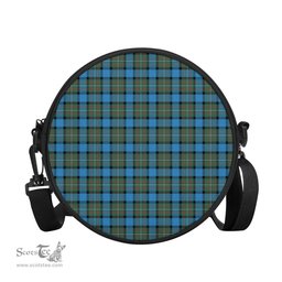 Scottish Fergusson Ancient Tartan Round Crossbody Bags - Round Purse Scottish Plaid Tartan Plaid - ScotsTee - scotstee.com