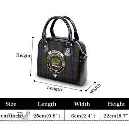 Scottish Douglas Brown Tartan Shoulder Handbags with Family Crest Scottish Plaid Tartan Plaid - ScotsTee - scotstee.com