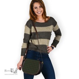 Scottish Carlow County Ireland Tartan Saddle Crossbody Bag Scottish Plaid Tartan Plaid - ScotsTee - scotstee.com