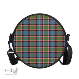 Scottish Glass Tartan Round Crossbody Bags - Round Purse Scottish Plaid Tartan Plaid - ScotsTee - scotstee.com