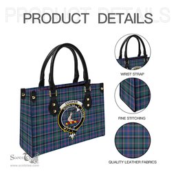 Scottish Cooper Tartan Leather Bag for Women with Family Crest Scottish Plaid Tartan Plaid - ScotsTee - scotstee.com