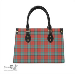 Scottish Dunbar Ancient Tartan Leather Bag for Women Scottish Plaid Tartan Plaid - ScotsTee - scotstee.com