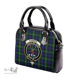 Scottish Forbes Tartan Shoulder Handbags with Family Crest Scottish Plaid Tartan Plaid - ScotsTee - scotstee.com