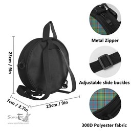 Scottish Colville Tartan Round Crossbody Bags - Round Purse with Family Crest Scottish Plaid Tartan Plaid - ScotsTee - scotstee.com