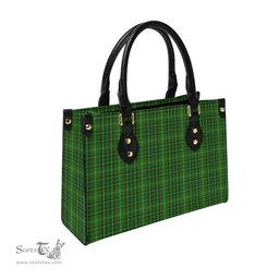 Scottish Forrester or Foster Hunting Tartan Leather Bag for Women Scottish Plaid Tartan Plaid - ScotsTee - scotstee.com