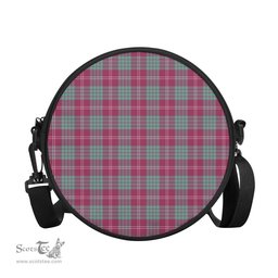 Scottish Crawford Ancient Tartan Round Crossbody Bags - Round Purse Scottish Plaid Tartan Plaid - ScotsTee - scotstee.com