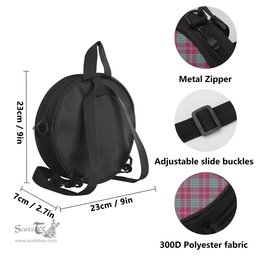 Scottish Crawford Ancient Tartan Round Crossbody Bags - Round Purse Scottish Plaid Tartan Plaid - ScotsTee - scotstee.com