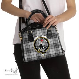 Scottish Glen Tartan Shoulder Handbags with Family Crest Scottish Plaid Tartan Plaid - ScotsTee - scotstee.com