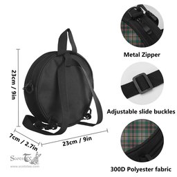 Scottish Craig Ancient Tartan Round Crossbody Bags - Round Purse Scottish Plaid Tartan Plaid - ScotsTee - scotstee.com