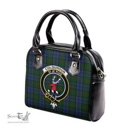 Scottish Colquhoun Tartan Shoulder Handbags with Family Crest Scottish Plaid Tartan Plaid - ScotsTee - scotstee.com
