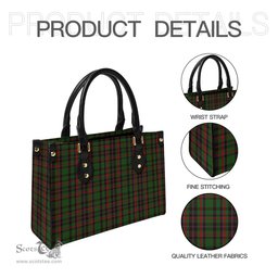 Scottish Cumming Hunting Tartan Leather Bag for Women Scottish Plaid Tartan Plaid - ScotsTee - scotstee.com