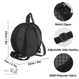 Scottish Gayre Hunting Tartan Round Crossbody Bags - Round Purse Scottish Plaid Tartan Plaid - ScotsTee - scotstee.com