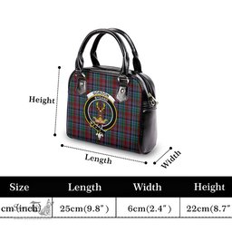 Scottish Gordon Red Tartan Shoulder Handbags with Family Crest Scottish Plaid Tartan Plaid - ScotsTee - scotstee.com