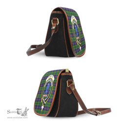 Scottish Forsyth Modern Tartan Saddle Crossbody Bag with Family Crest Scottish Plaid Tartan Plaid - ScotsTee - scotstee.com