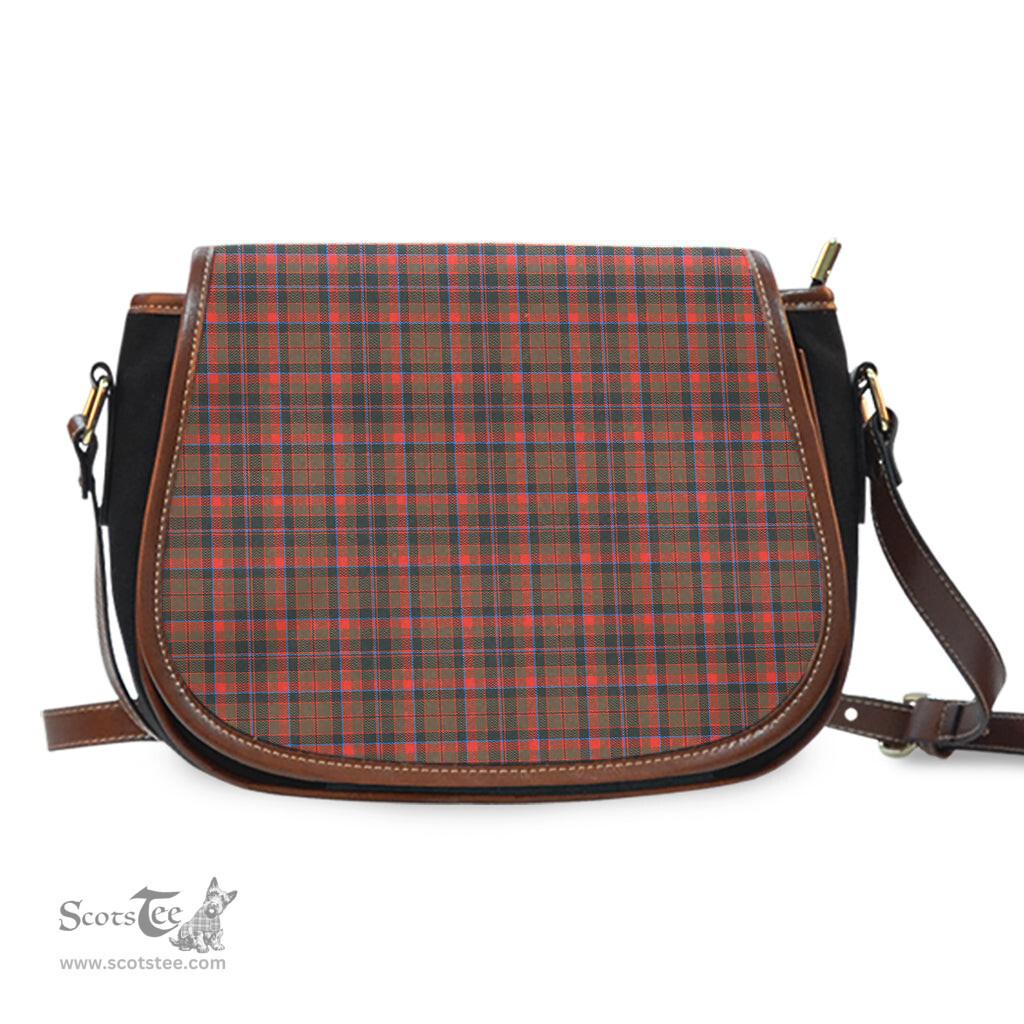 Scottish Cumming Hunting Weathered Tartan Saddle Crossbody Bag Scottish Plaid Tartan Plaid - ScotsTee - scotstee.com