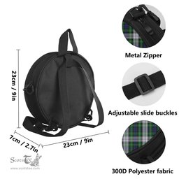 Scottish Forbes Dress Tartan Round Crossbody Bags - Round Purse with Family Crest Scottish Plaid Tartan Plaid - ScotsTee - scotstee.com
