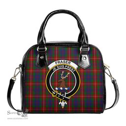 Scottish Fraser of Lovat Tartan Shoulder Handbags with Family Crest Scottish Plaid Tartan Plaid - ScotsTee - scotstee.com