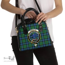 Scottish Forsyth Ancient Tartan Shoulder Handbags with Family Crest Scottish Plaid Tartan Plaid - ScotsTee - scotstee.com