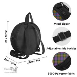 Scottish Carnegie Ancient Tartan Round Crossbody Bags - Round Purse with Family Crest Scottish Plaid Tartan Plaid - ScotsTee - scotstee.com