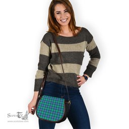 Scottish Flower Of Scotland Tartan Saddle Crossbody Bag Scottish Plaid Tartan Plaid - ScotsTee - scotstee.com