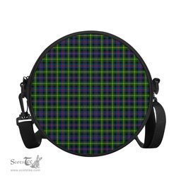 Scottish Farquharson Modern Tartan Round Crossbody Bags - Round Purse Scottish Plaid Tartan Plaid - ScotsTee - scotstee.com
