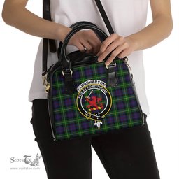 Scottish Farquharson Tartan Shoulder Handbags with Family Crest Scottish Plaid Tartan Plaid - ScotsTee - scotstee.com