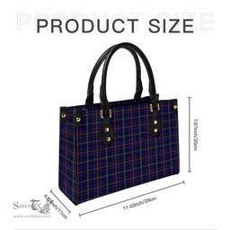 Scottish Fitzgerald Hunting Tartan Leather Bag for Women Scottish Plaid Tartan Plaid - ScotsTee - scotstee.com