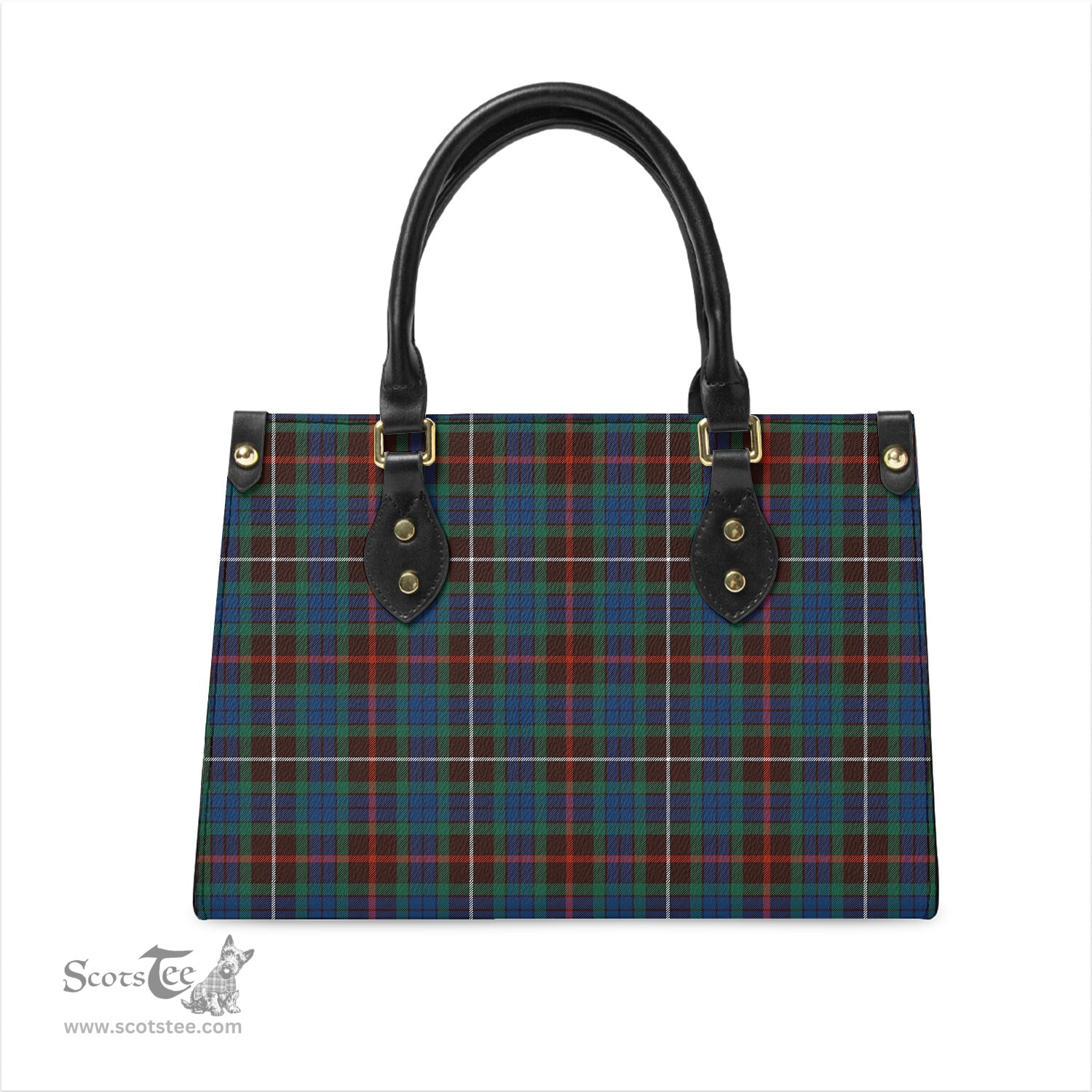Scottish Fraser Hunting Ancient Tartan Leather Bag for Women Scottish Plaid Tartan Plaid - ScotsTee - scotstee.com